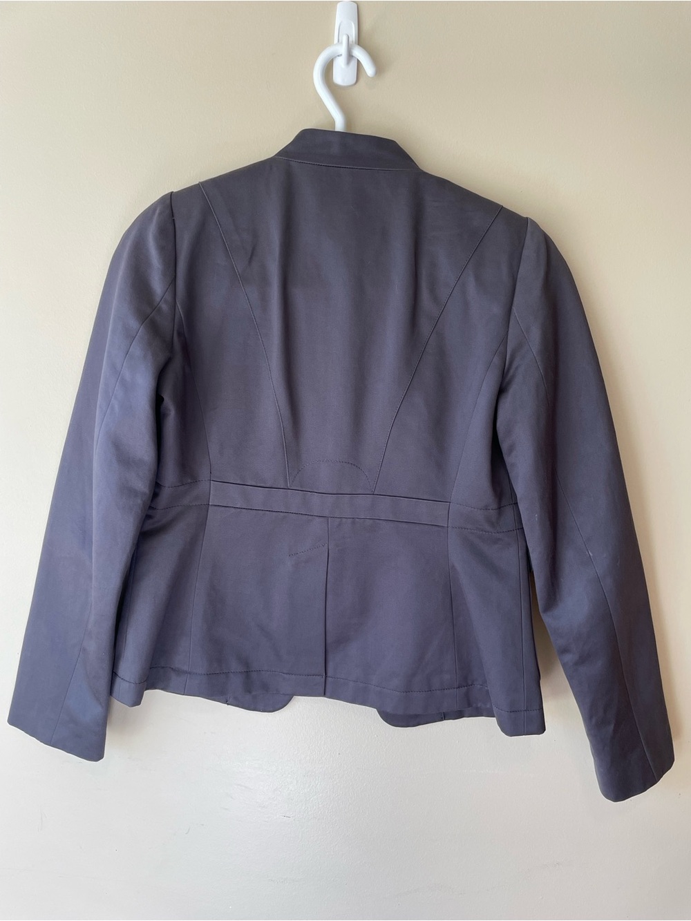 Banana Republic Gray Tailored Zipper Blazer Utility Jacket - Picture 3 of 10